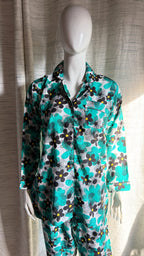 Teal floral