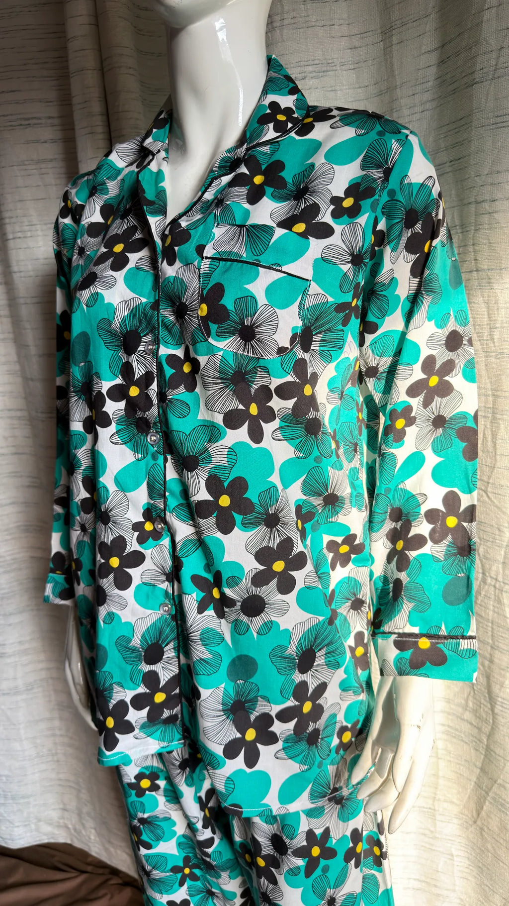 Teal floral