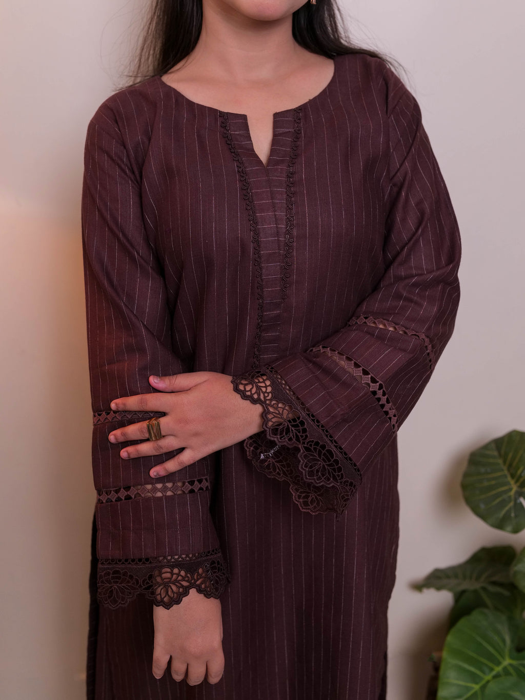 Brown Pinstripe